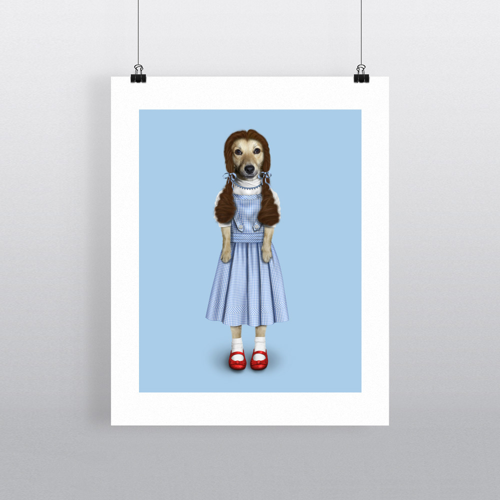 Ruby Pets Rock 11' by 14' Art Print Ruby Pets Rock 11' by 14' Art Print