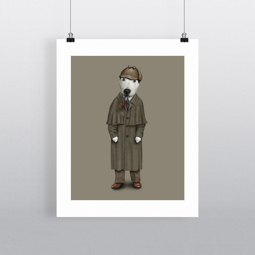 Detective Pets Rock 11' by 14' Art Print Detective Pets Rock 11' by 14' Art Print