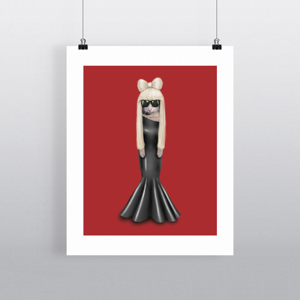 GG Pets Rock 11' by 14' Art Print GG Pets Rock 11' by 14' Art Print