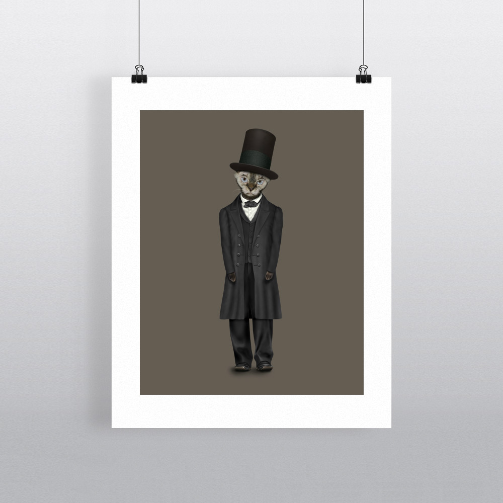 Lincoln Pets Rock 11' by 14' Art Print Lincoln Pets Rock 11' by 14' Art Print