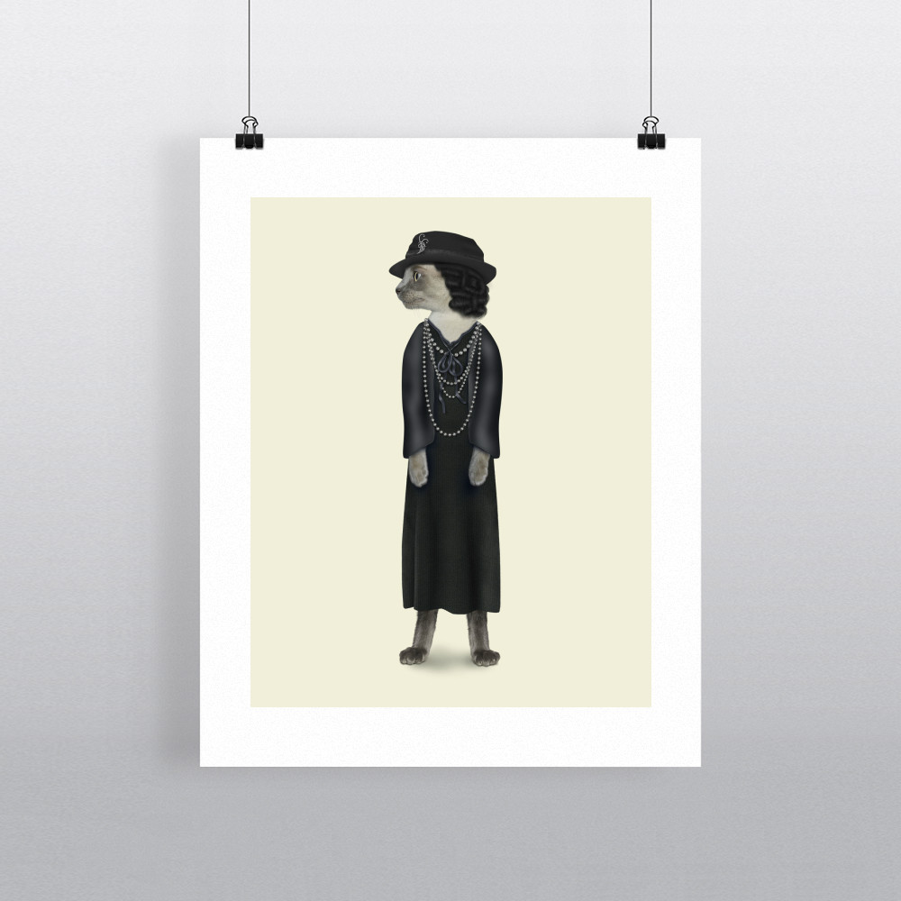 Paris Pets Rock 11' by 14' Art Print Paris Pets Rock 11' by 14' Art Print