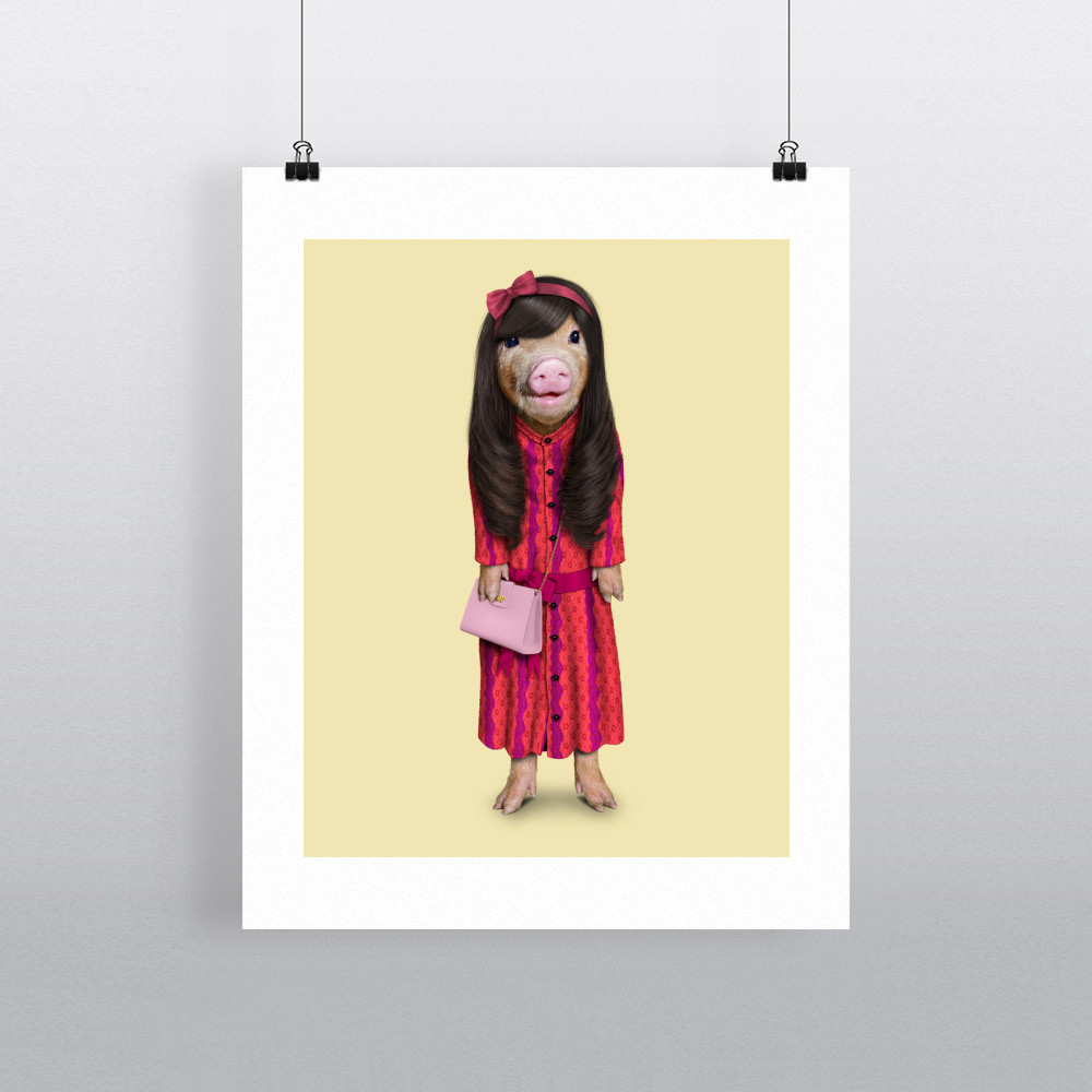 Patsy Pets Rock 11' by 14' Art Print Patsy Pets Rock 11' by 14' Art Print