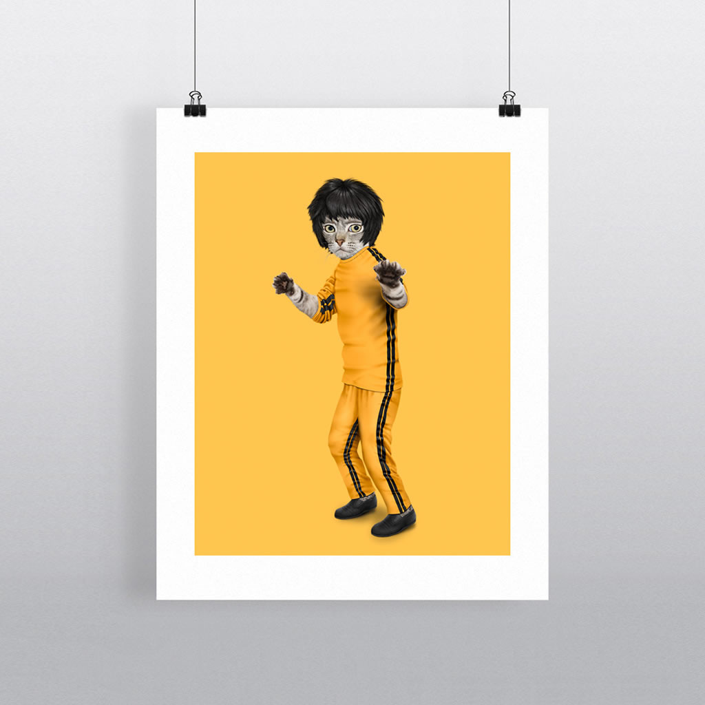 Kung Fu Pets Rock 11' by 14' Art Print Kung Fu Pets Rock 11' by 14' Art Print