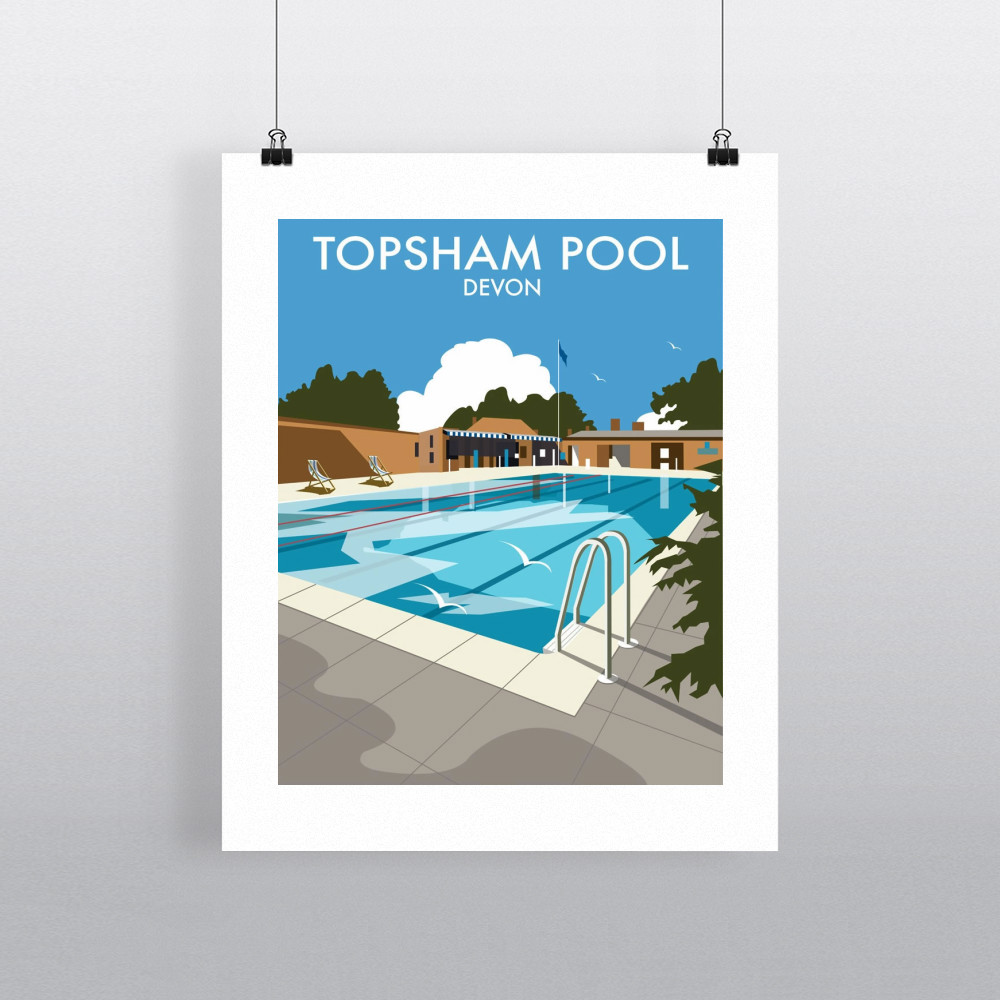 Topsham Pool, Devon Art Print Topsham Pool, Devon Art Print