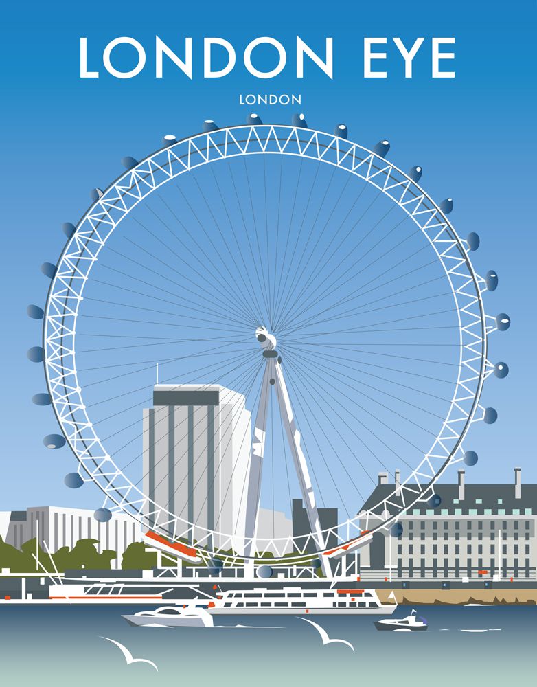 London Eye Art Print London Eye Art Print