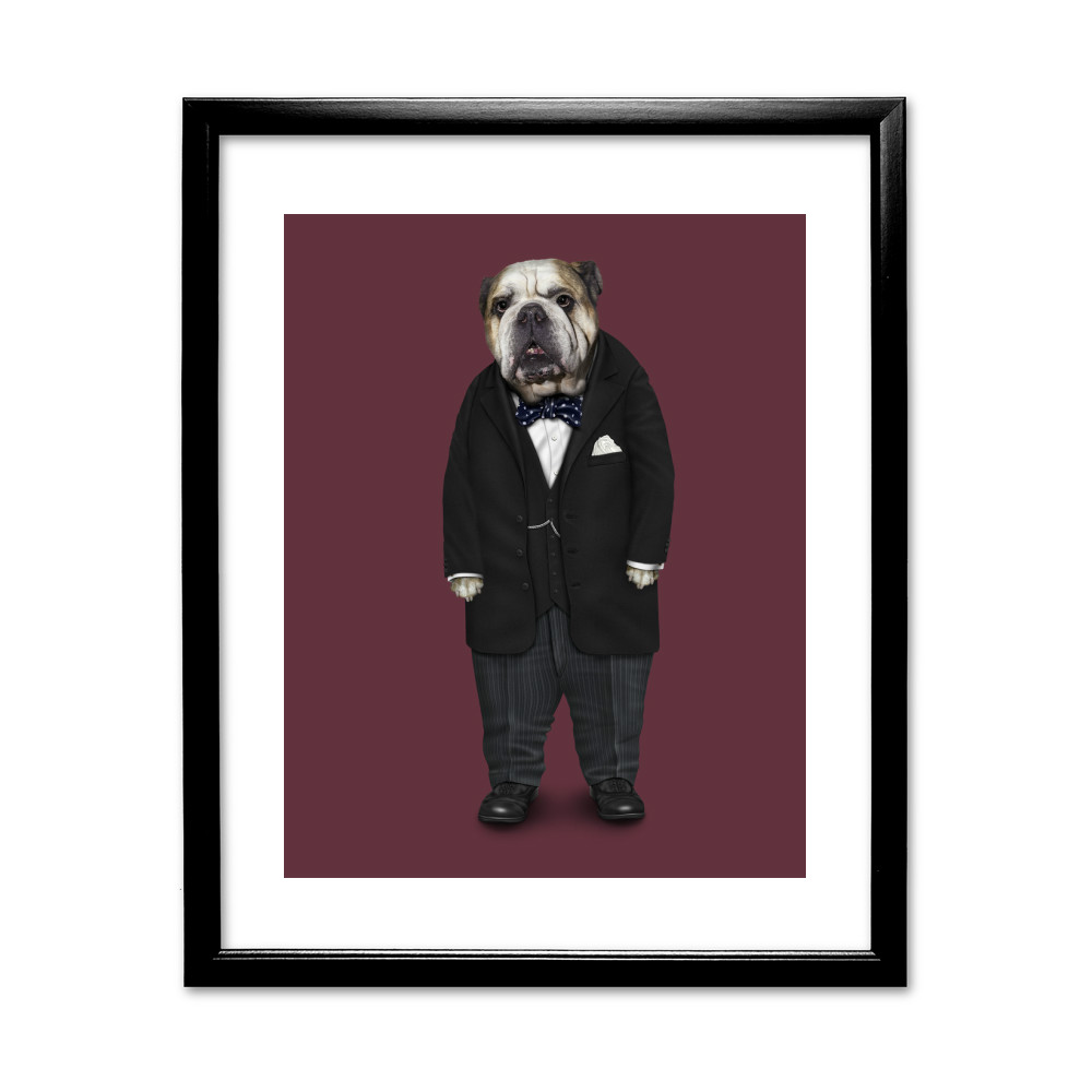 Leader Pets Rock 11' by 14' Black Framed Art Print Leader Pets Rock 11' by 14' Black Framed Art Print