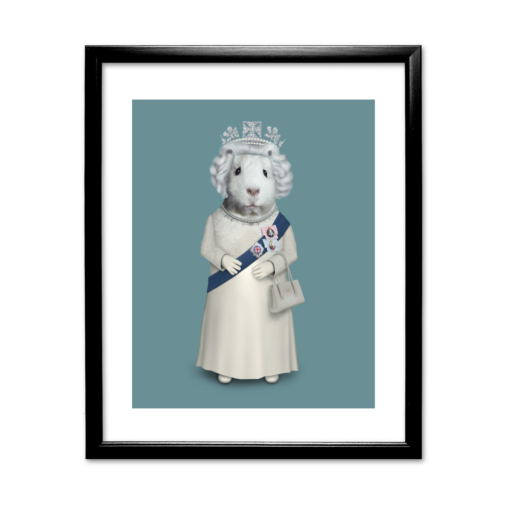 HRH Pets Rock 11' by 14' Black Framed Art Print HRH Pets Rock 11' by 14' Black Framed Art Print