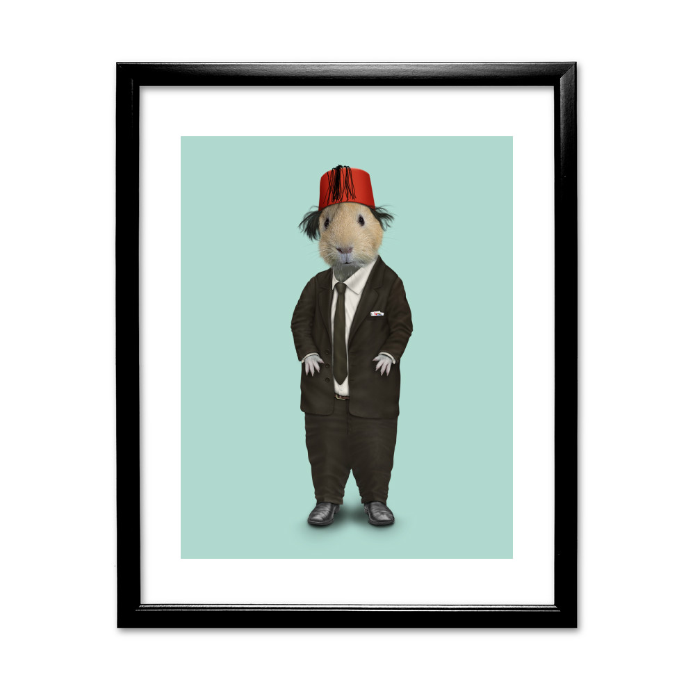 Magic Pets Rock 11' by 14' Black Framed Art Print Magic Pets Rock 11' by 14' Black Framed Art Print