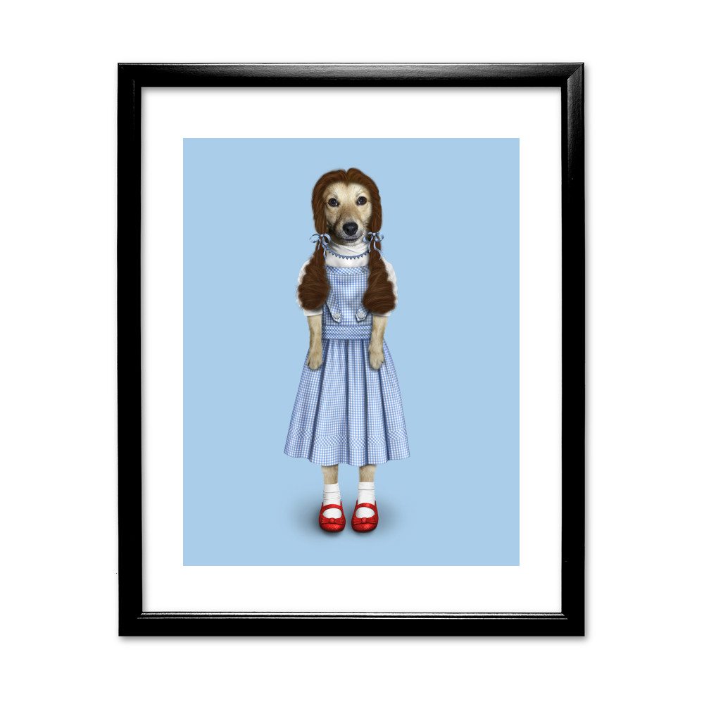 Ruby Pets Rock 11' by 14' Black Framed Art Print Ruby Pets Rock 11' by 14' Black Framed Art Print