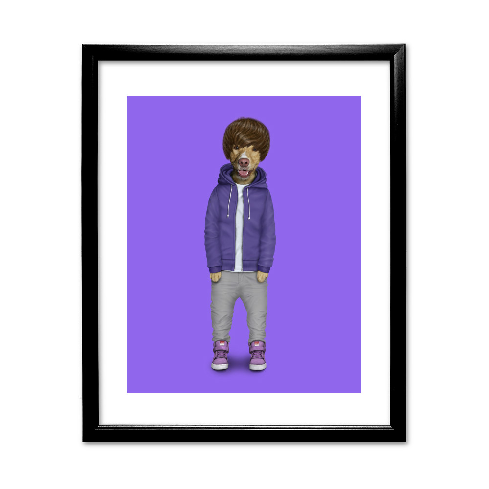 Teen Pets Rock 11' by 14' Black Framed Art Print Teen Pets Rock 11' by 14' Black Framed Art Print