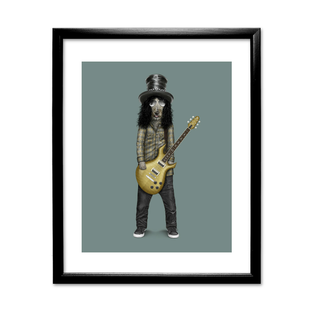 Gnash Pets Rock 11' by 14' Black Framed Art Print Gnash Pets Rock 11' by 14' Black Framed Art Print