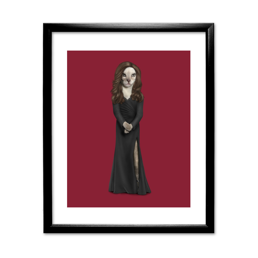 Hollywood Lady Pets Rock Black Framed Art Print Hollywood Lady Pets Rock Black Framed Art Print