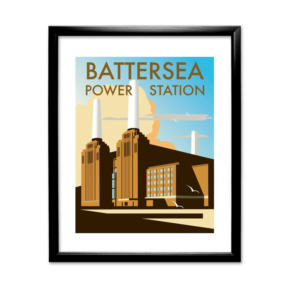 Battersea Power Station Black Framed Print Battersea Power Station Black Framed Print