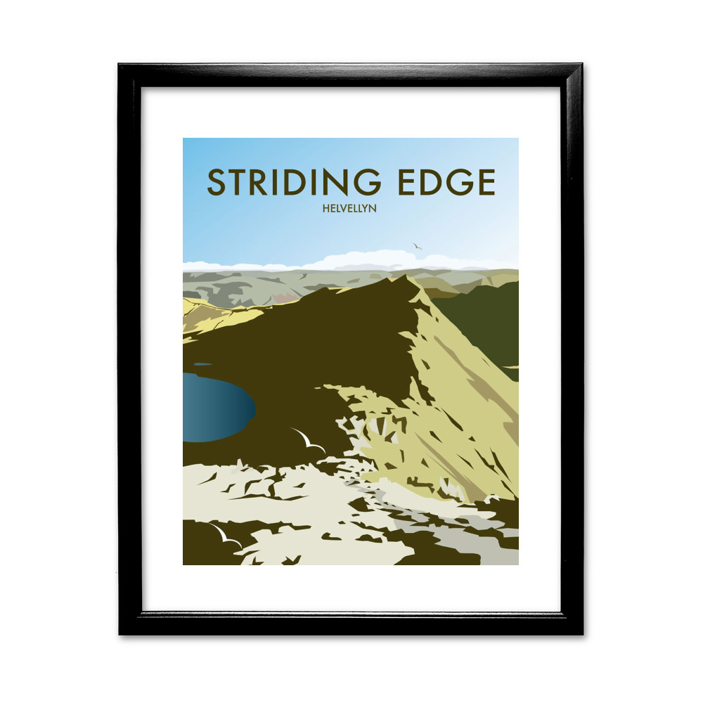 Helvellyn Edge, Lake District Black Framed Print Helvellyn Edge, Lake District Black Framed Print