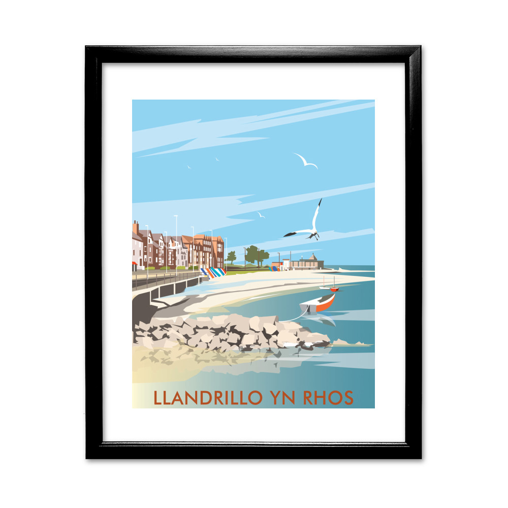 Llandrillo Yn Rhos, Wales Black Framed Print Llandrillo Yn Rhos, Wales Black Framed Print