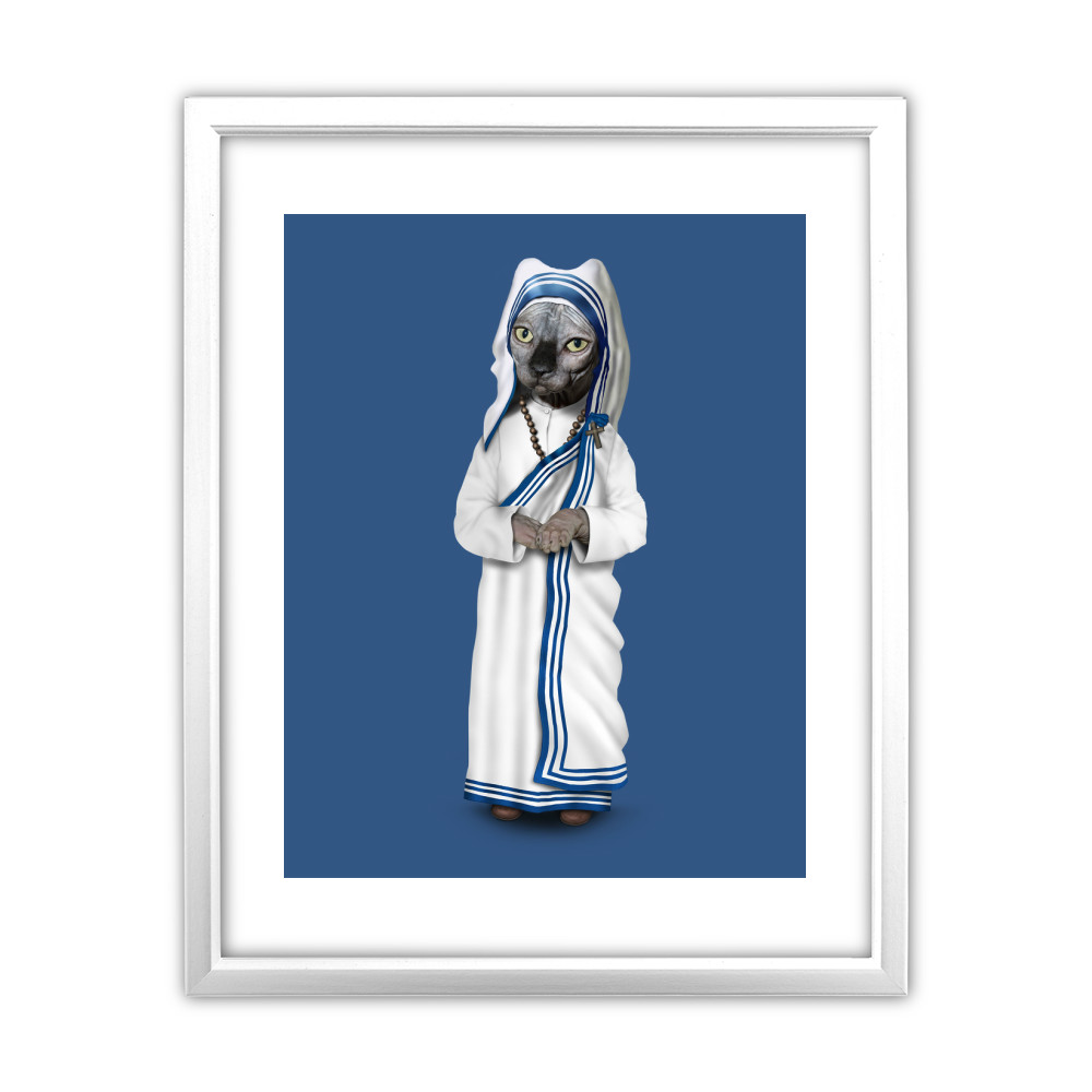 Calcutta Pets Rock 11' by 14' White Framed Art Print Calcutta Pets Rock 11' by 14' White Framed Art Print