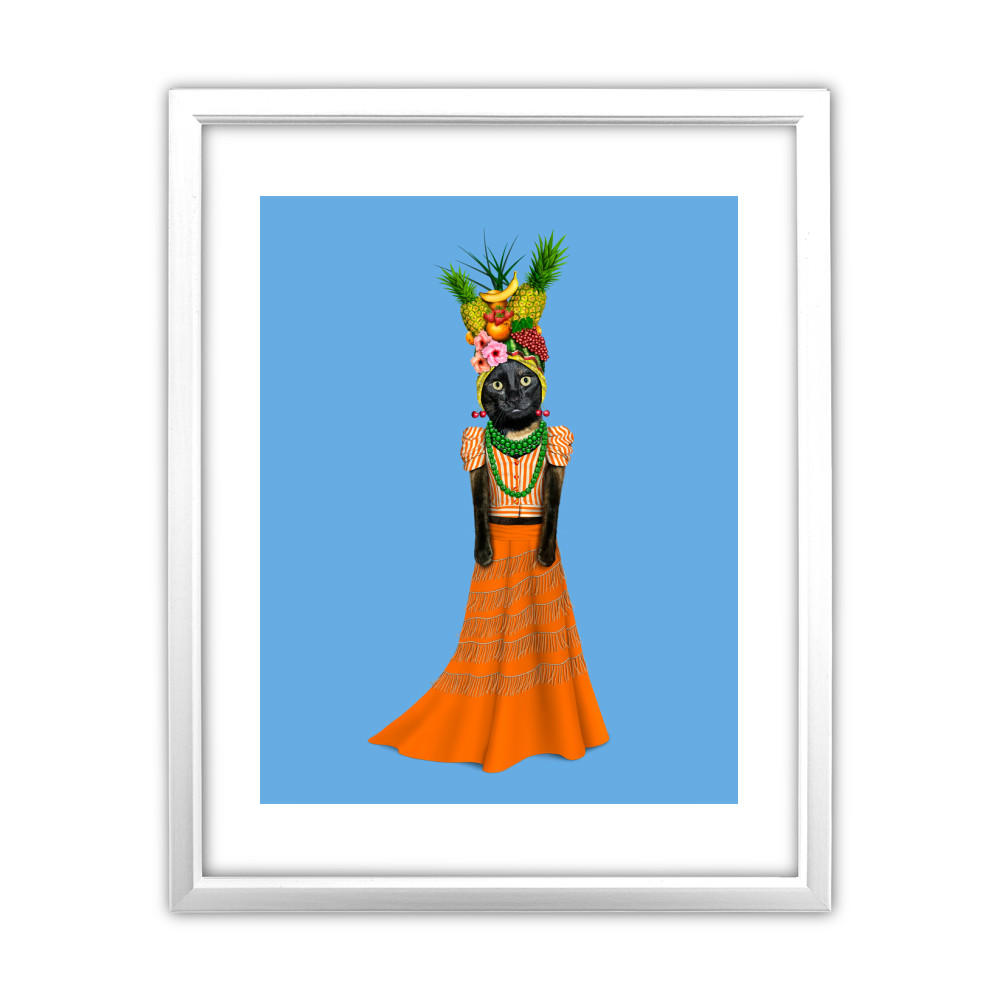 Fruit Pets Rock 11' by 14' White Framed Art Print Fruit Pets Rock 11' by 14' White Framed Art Print