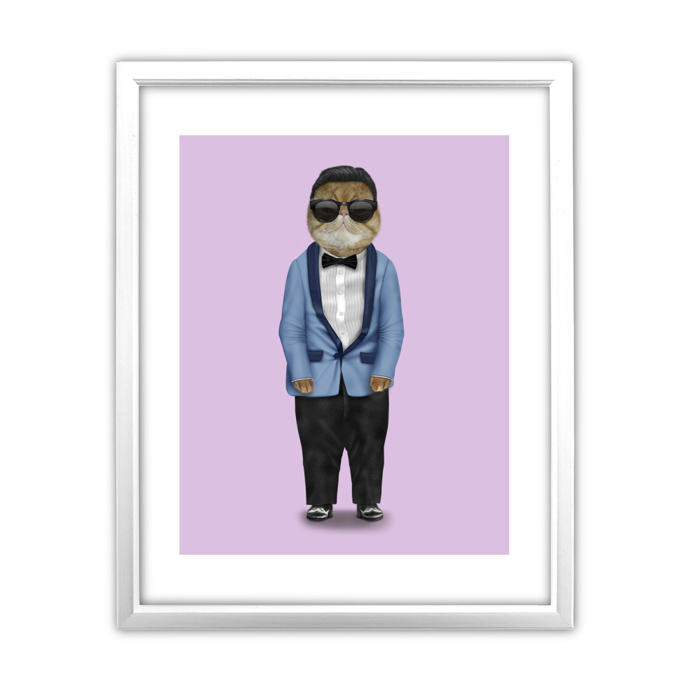 Korea Pets Rock 11' by 14' White Framed Art Print Korea Pets Rock 11' by 14' White Framed Art Print