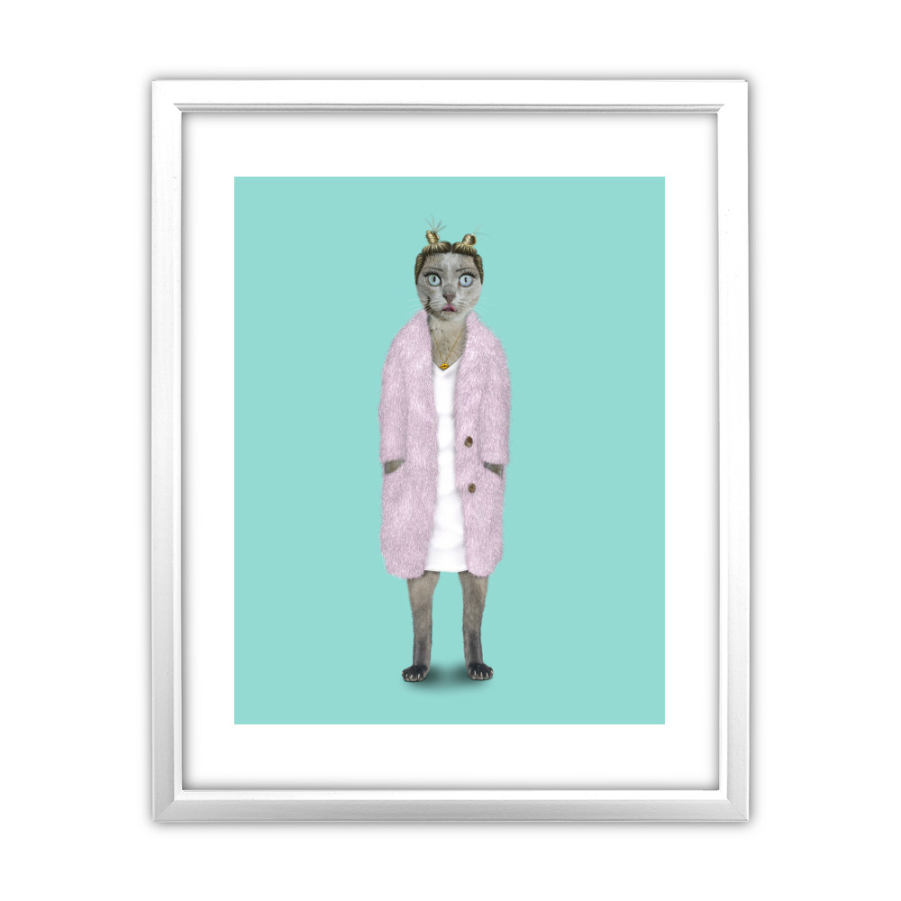 Twerk Pets Rock 11' by 14' White Framed Art Print Twerk Pets Rock 11' by 14' White Framed Art Print