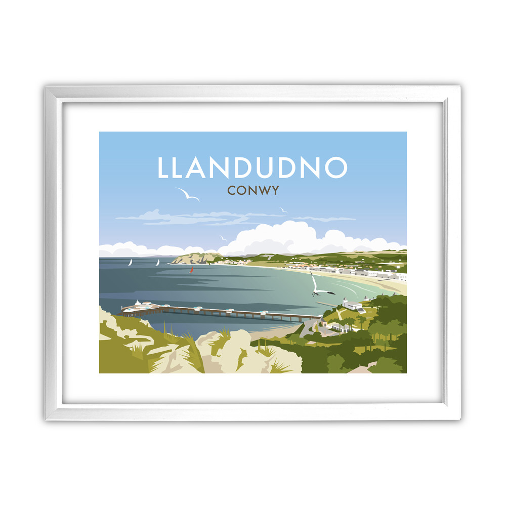 Llandudno White Framed Print Llandudno White Framed Print
