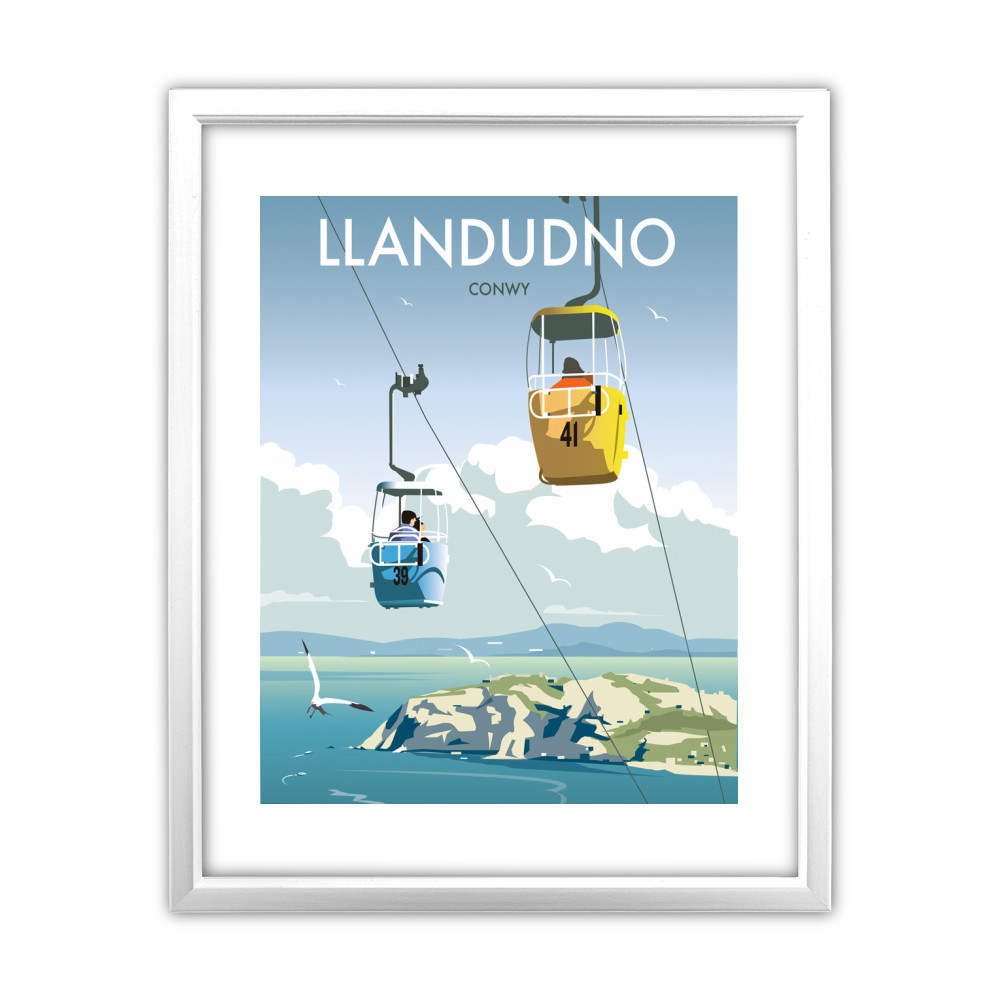 Llandudno, Conwy White Framed Print Llandudno, Conwy White Framed Print