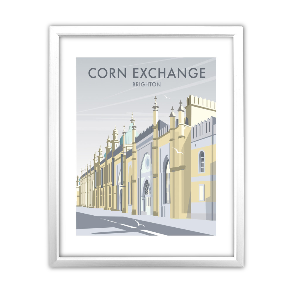 Corn Exchange, Brighton White Framed Print Corn Exchange, Brighton White Framed Print