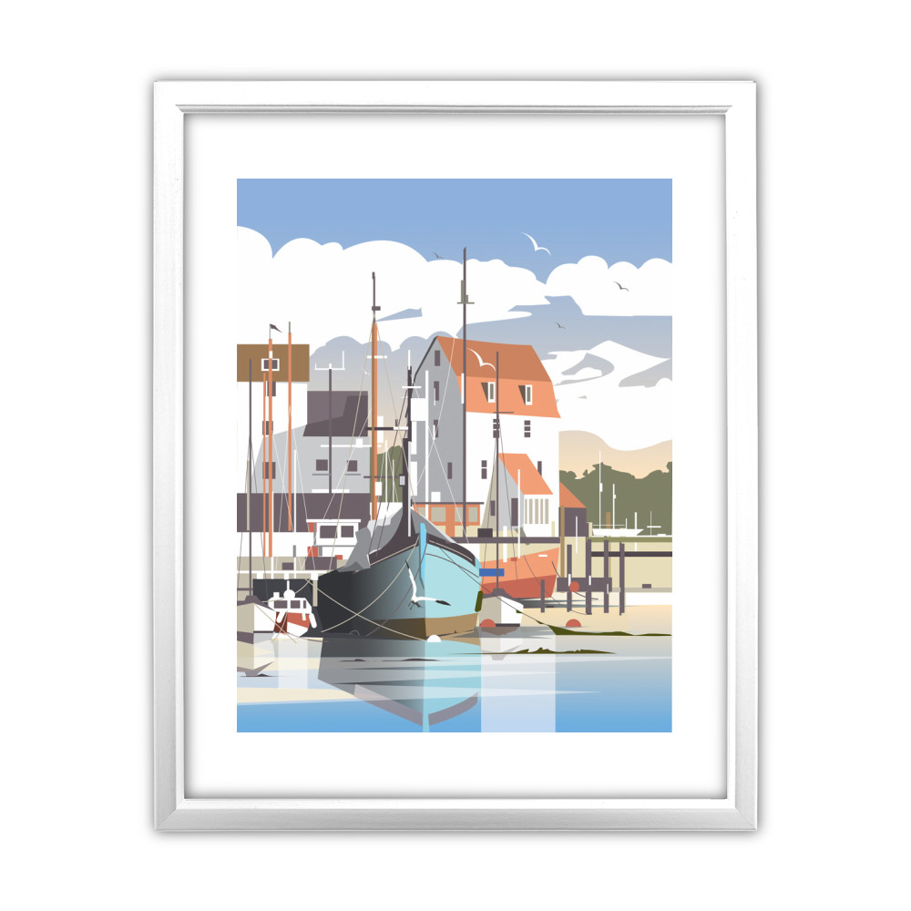 Woodbridge, Suffolk White Framed Print Woodbridge, Suffolk White Framed Print