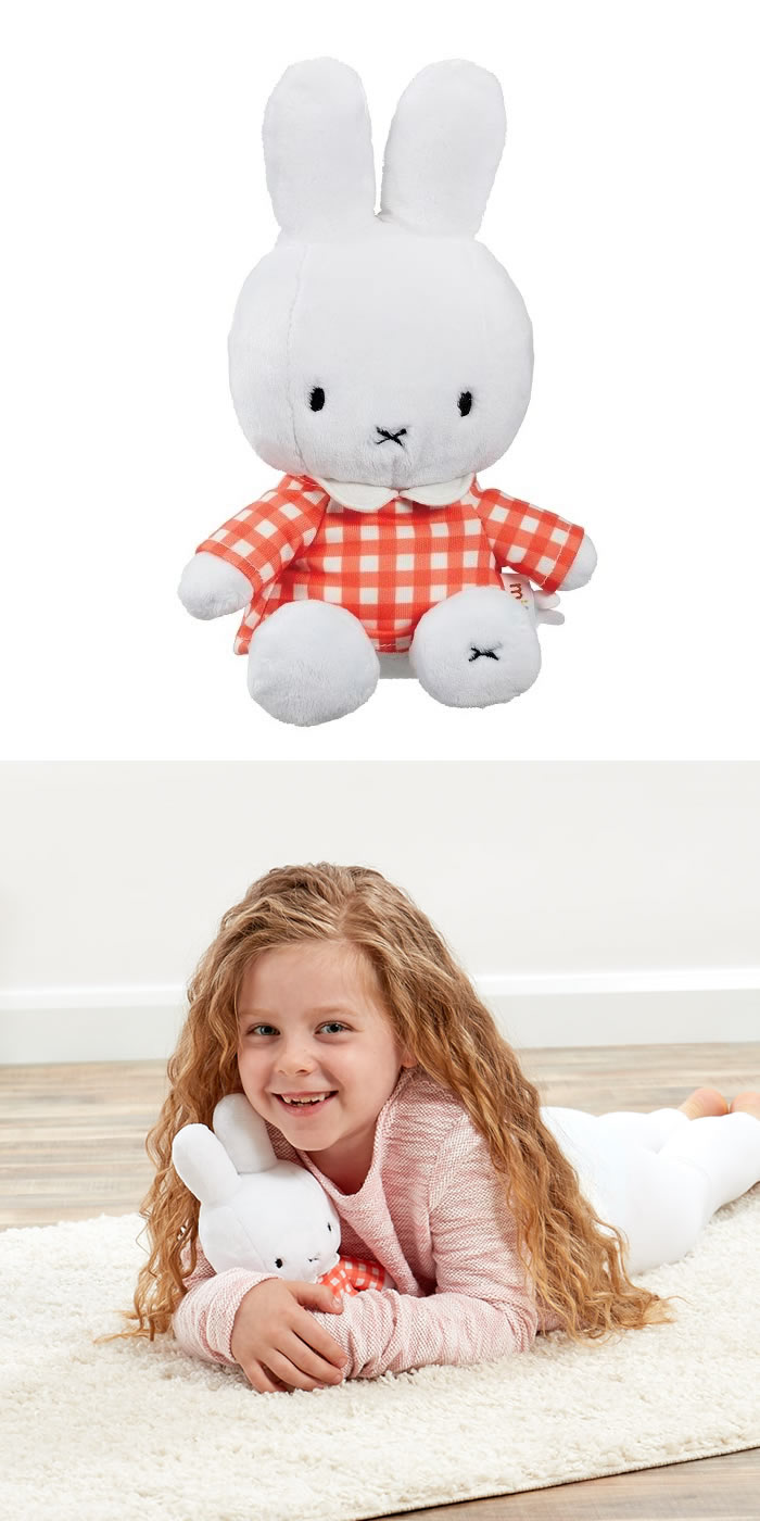 Miffy Orange Check Miffy Orange Check