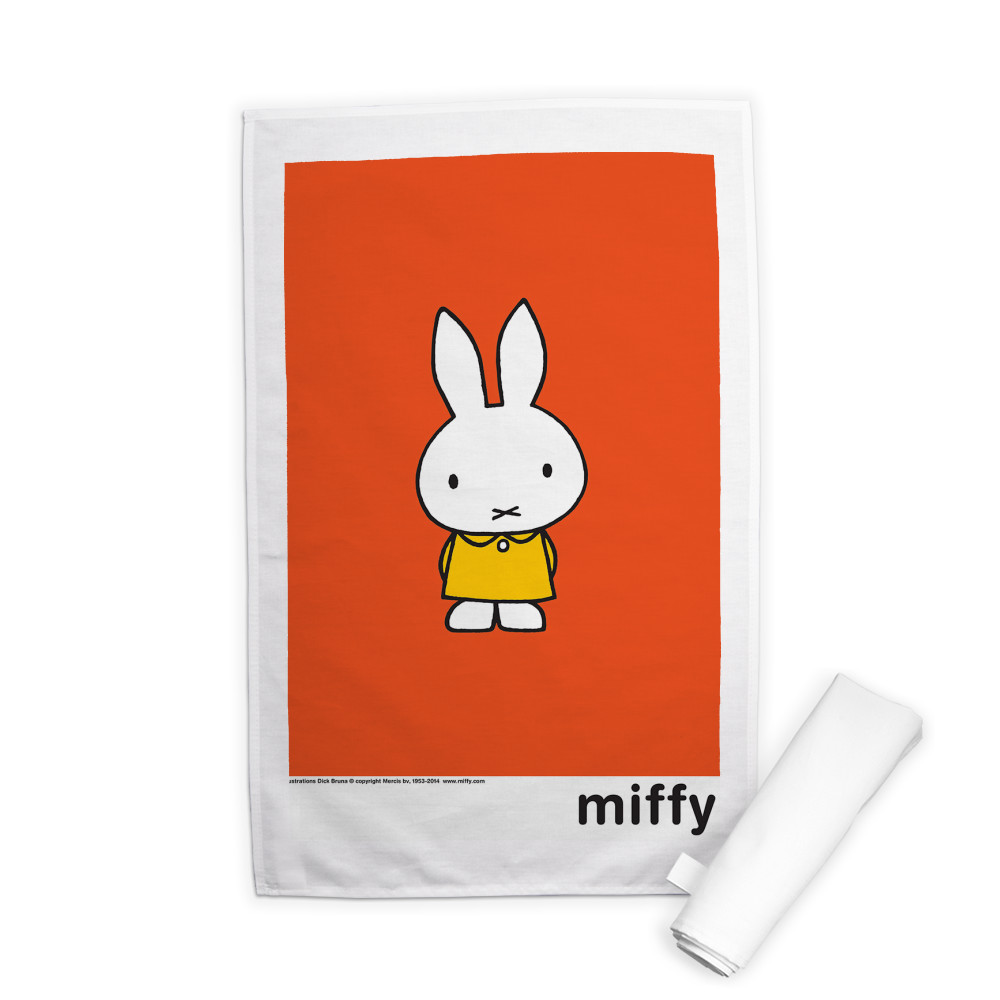 Miffy in a Yellow Dress Tea Towel Miffy in a Yellow Dress Tea Towel