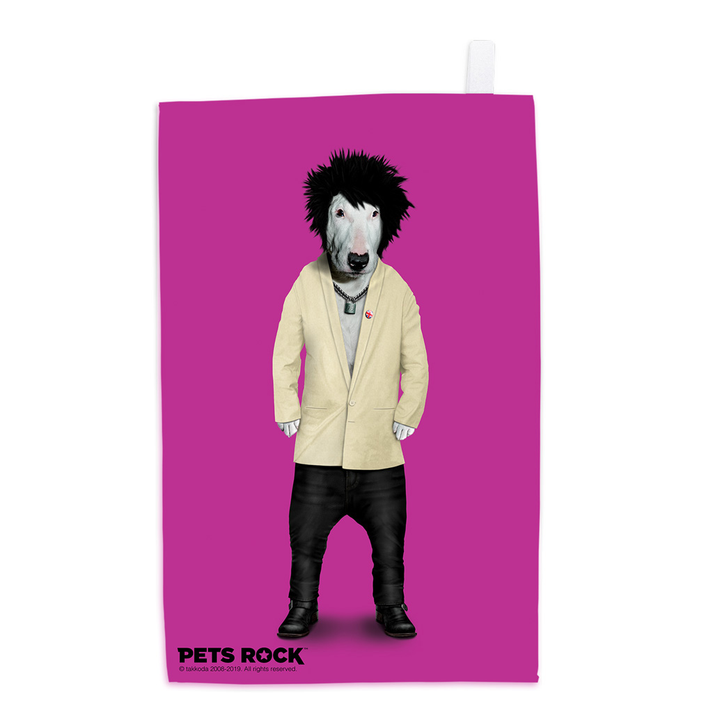 Punk Pets Rock Tea Towel Punk Pets Rock Tea Towel