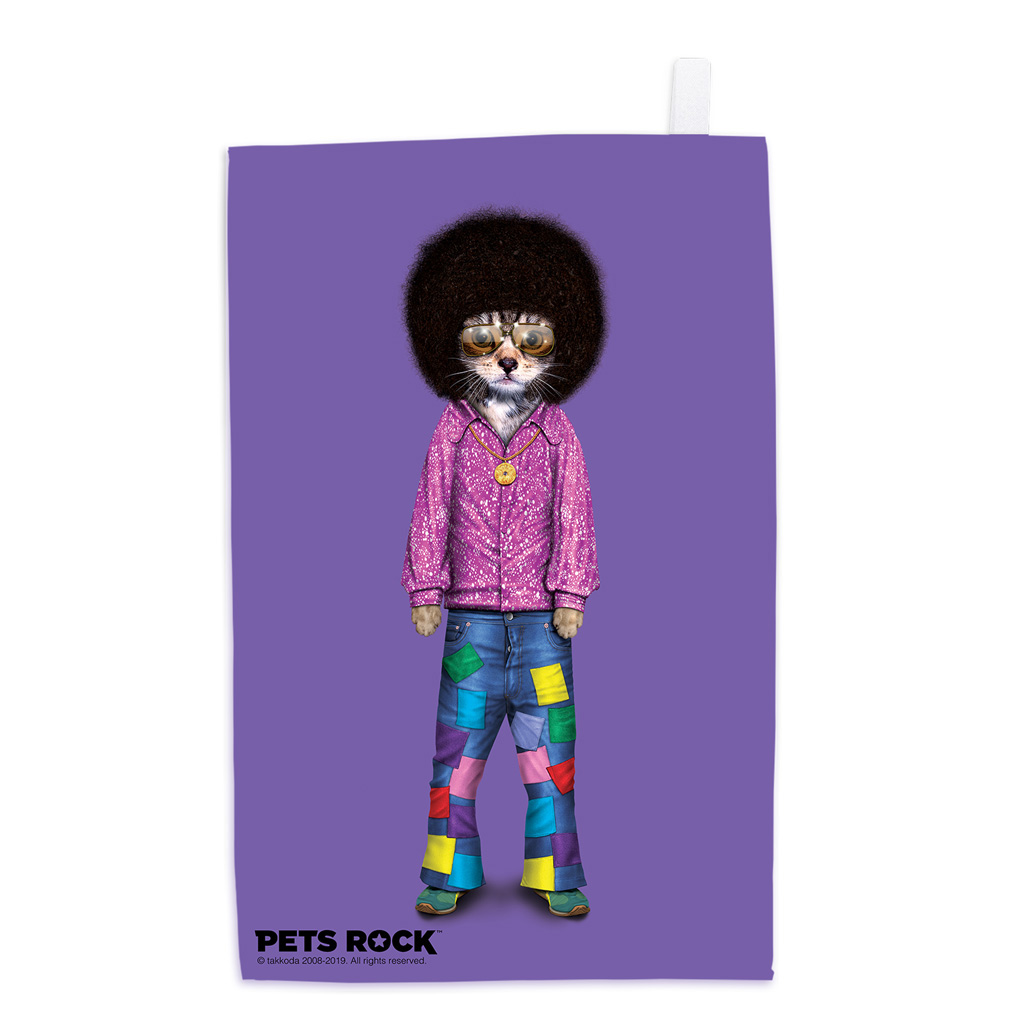 Disco Pets Rock Tea Towel Disco Pets Rock Tea Towel