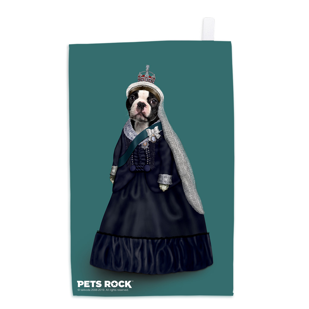 Queen Vic Pets Rock Tea Towel Queen Vic Pets Rock Tea Towel