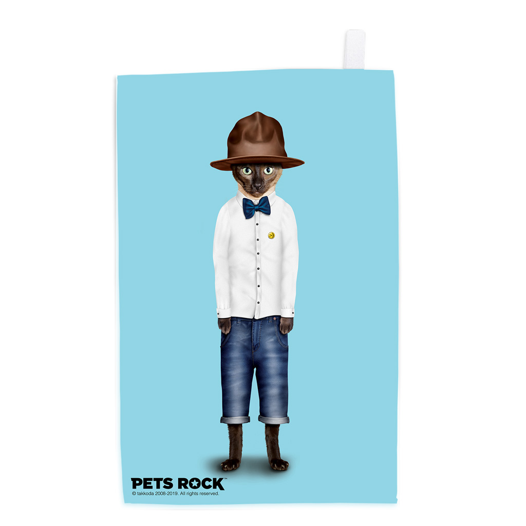Purrell Pets Rock Tea Towel Purrell Pets Rock Tea Towel