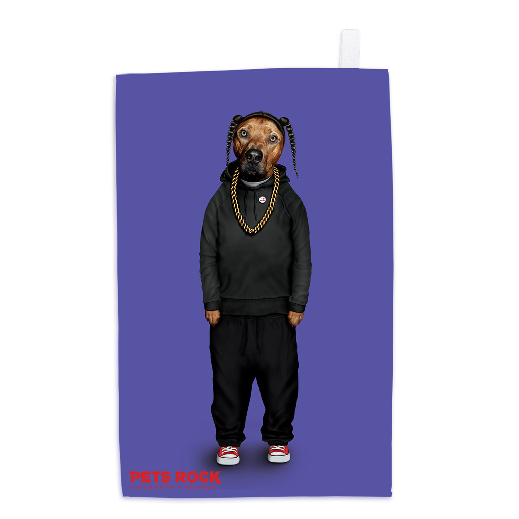 Rap Pets Rock Tea Towel Rap Pets Rock Tea Towel