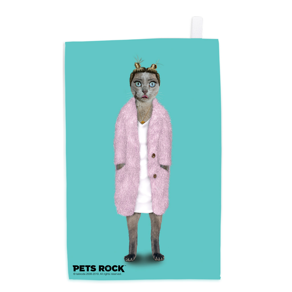 Twerk Pets Rock Tea Towel Twerk Pets Rock Tea Towel