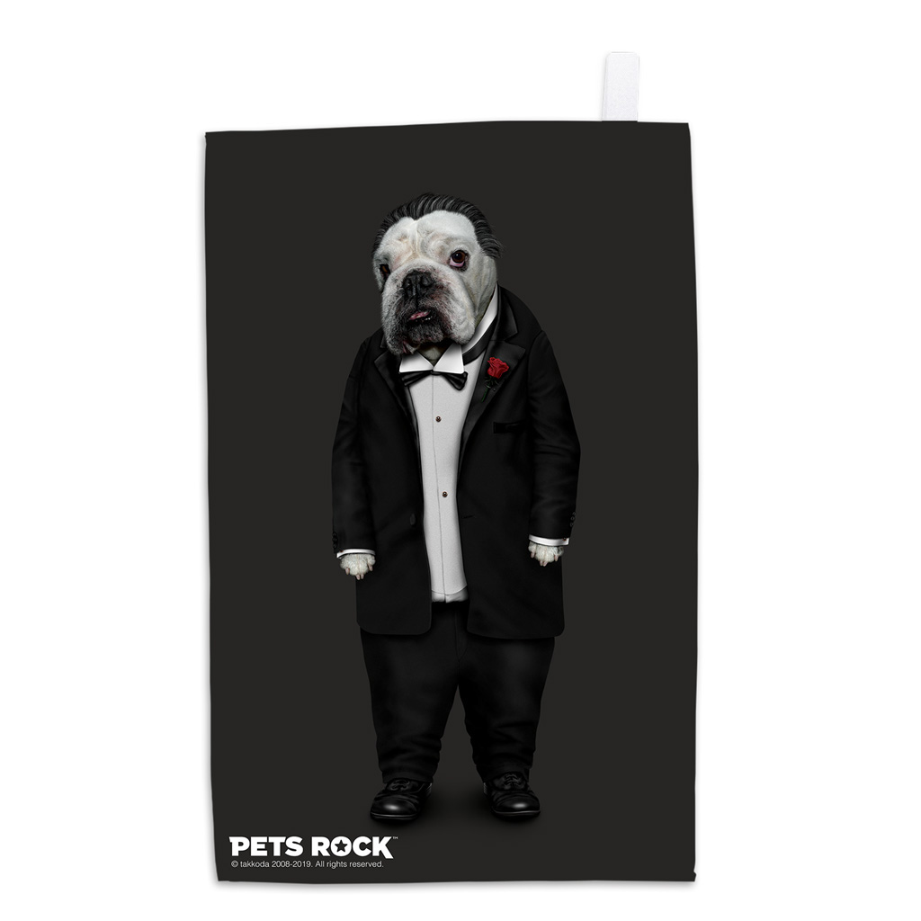 Dog Father Pets Rock Tea Towel Dog Father Pets Rock Tea Towel