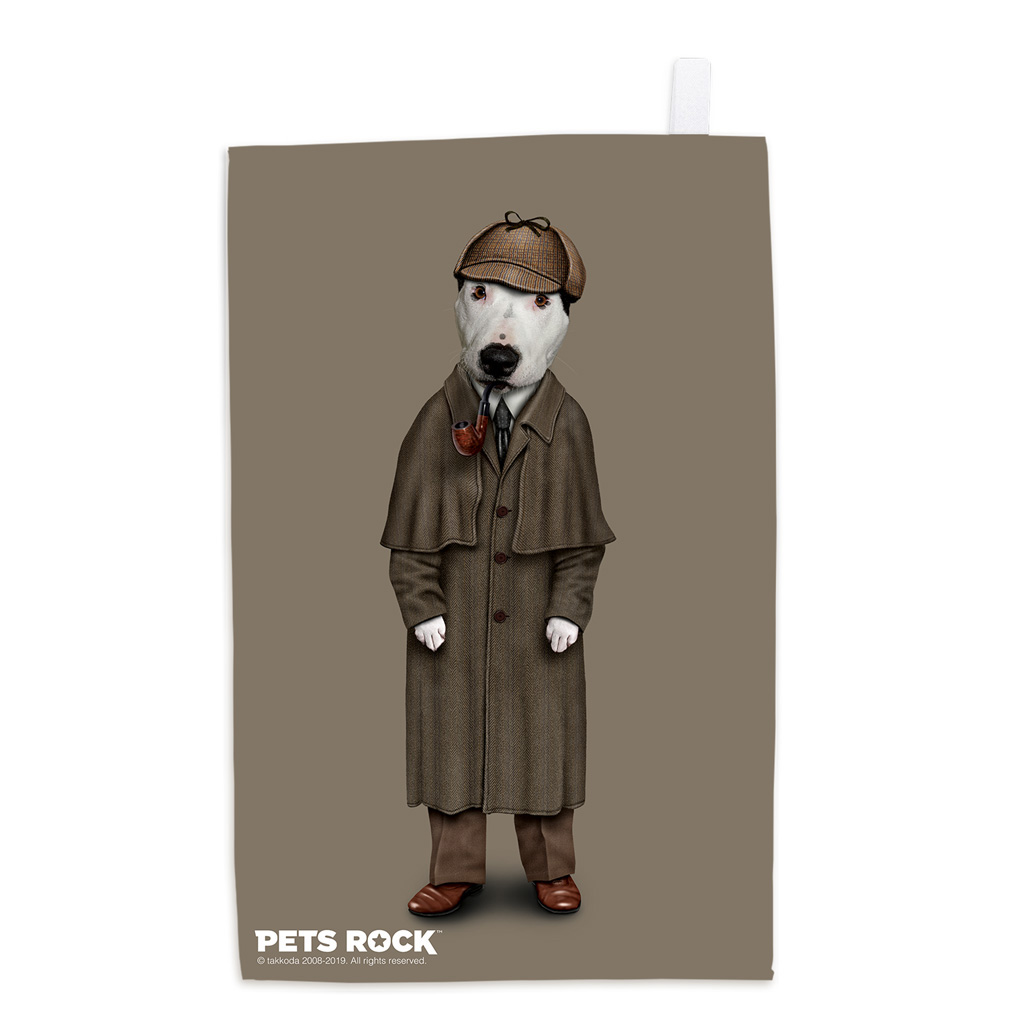 Detective Pets Rock Tea Towel Detective Pets Rock Tea Towel