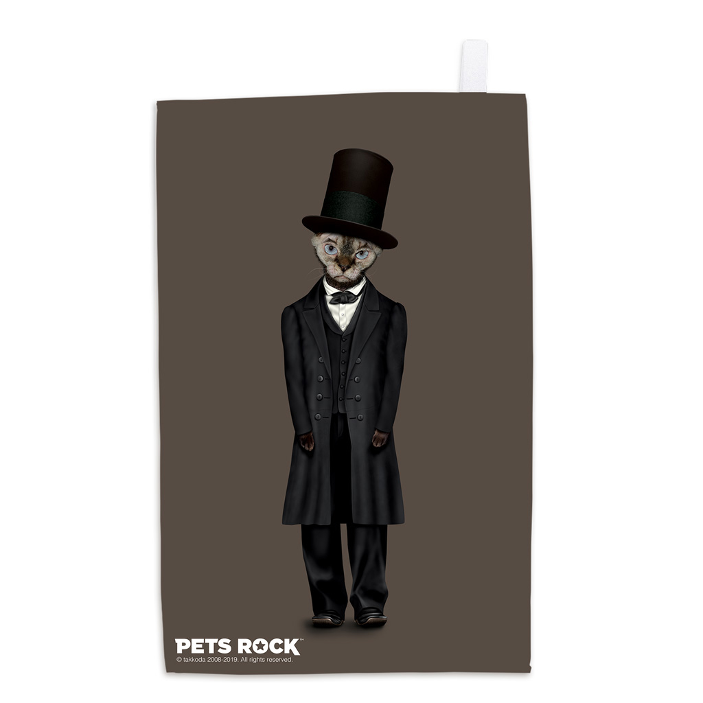 Lincoln Pets Rock Tea Towel Lincoln Pets Rock Tea Towel