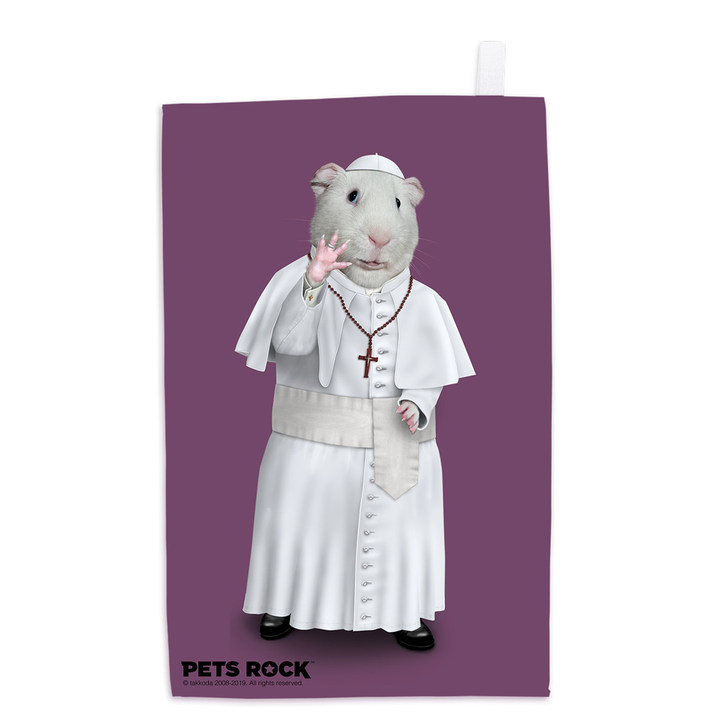 Church Pets Rock Tea Towel Church Pets Rock Tea Towel