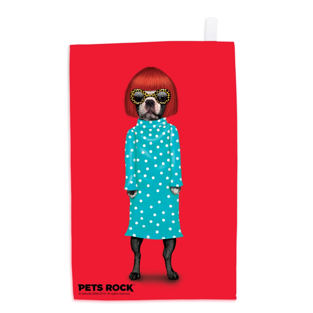 Spots Pets Rock Tea Towel Spots Pets Rock Tea Towel