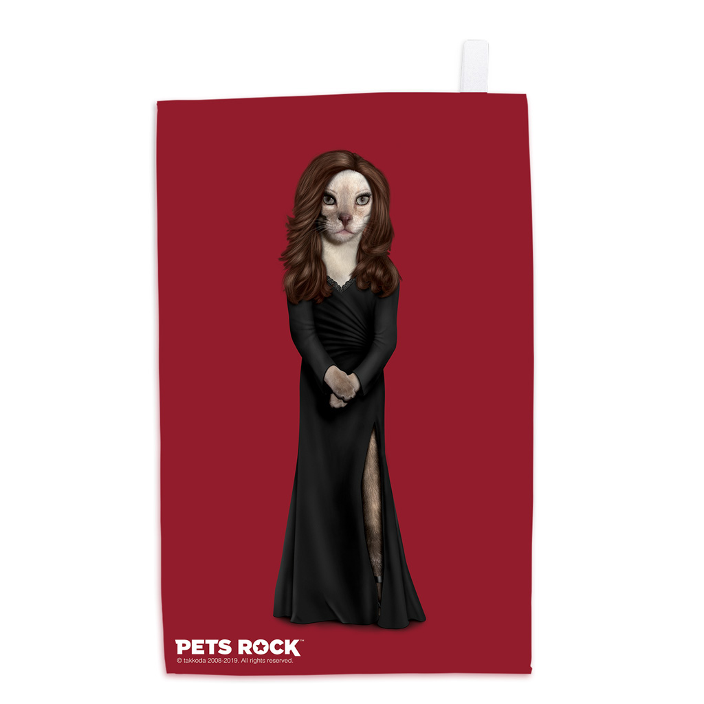 Hollywood Lady Pets Rock Tea Towel Hollywood Lady Pets Rock Tea Towel