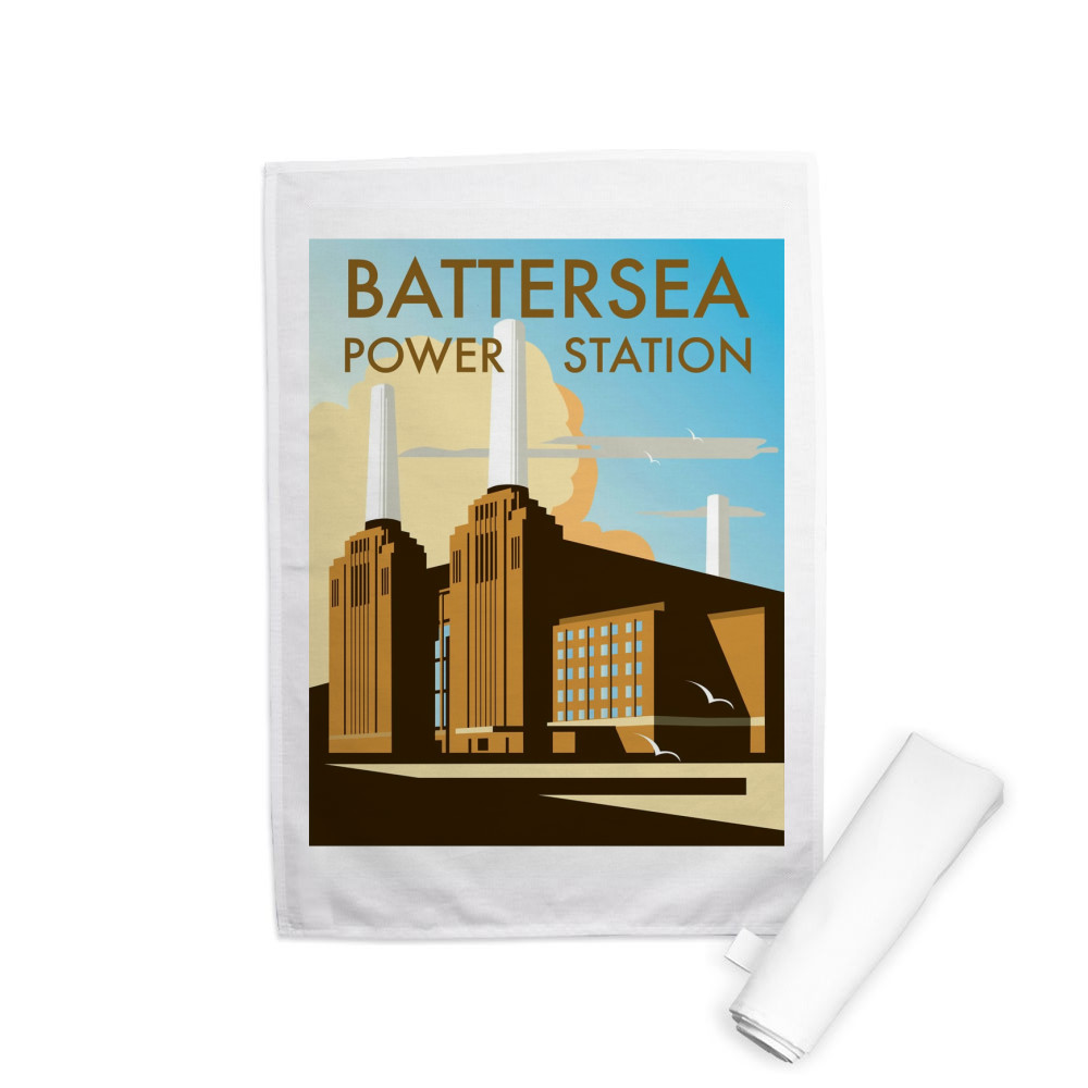 Battersea Power Station Tea Towel Battersea Power Station Tea Towel