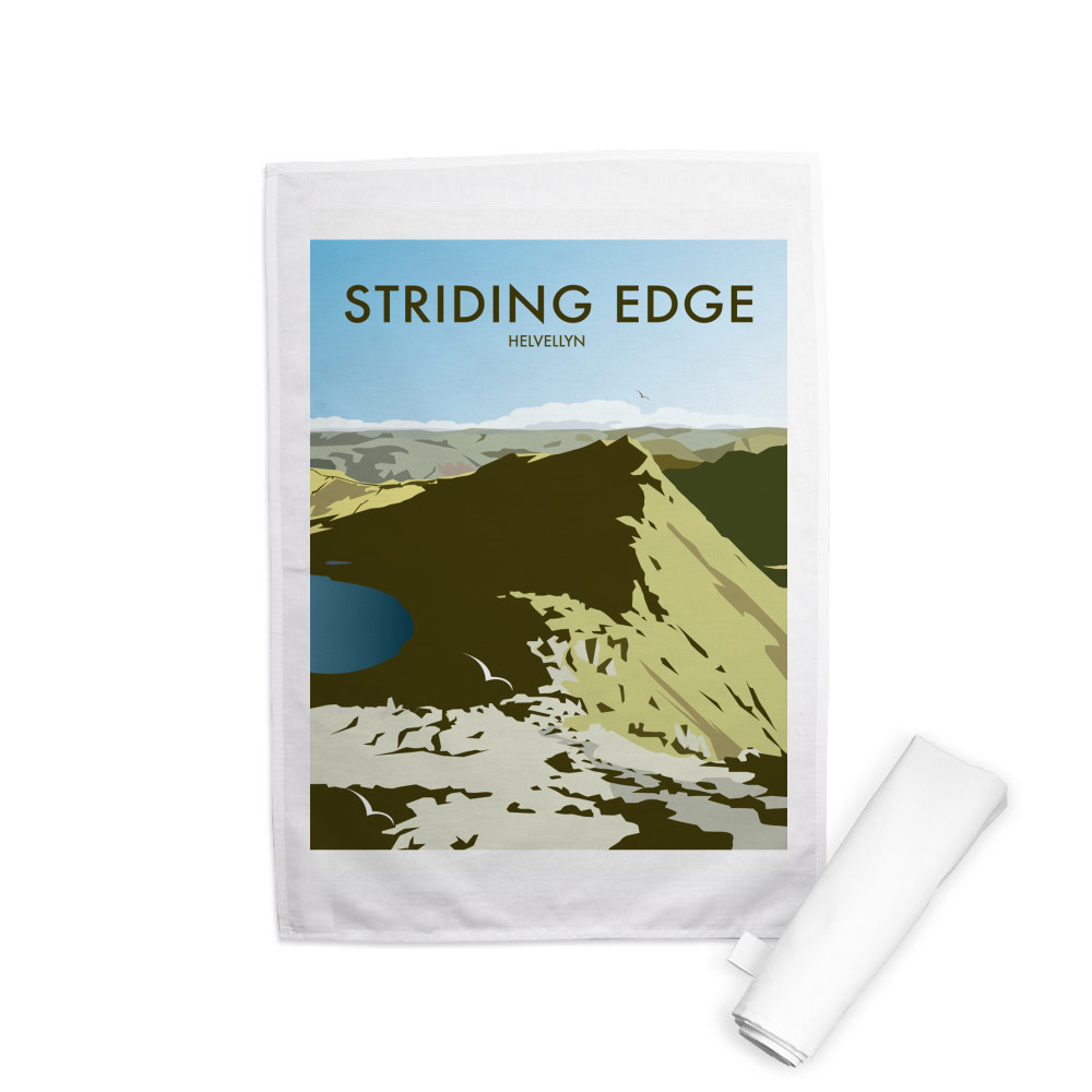 Helvellyn Edge, Lake District Tea Towel Helvellyn Edge, Lake District Tea Towel