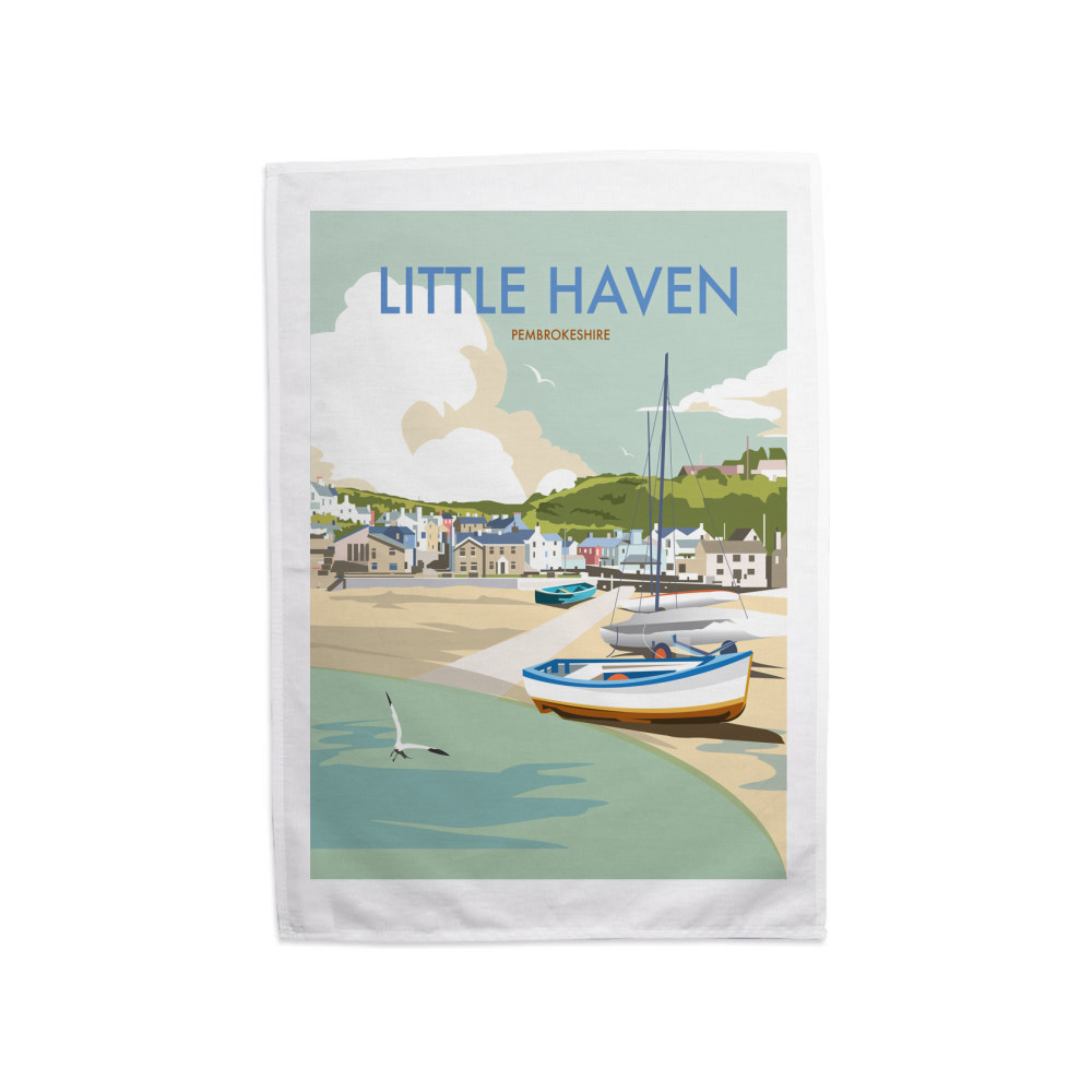 Little Haven, Pembrokeshire Tea Towel Little Haven, Pembrokeshire Tea Towel